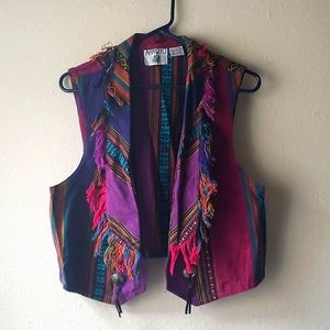 VTG ARROYO Southwestern Fringe Vest
